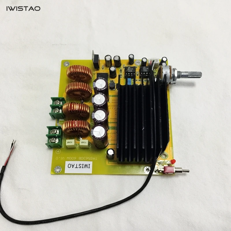 

IWISTAO TAS5630 Amplifier Class D Board High-power Finished Boards Mono 600w for Subwoofer or Full Range DIY