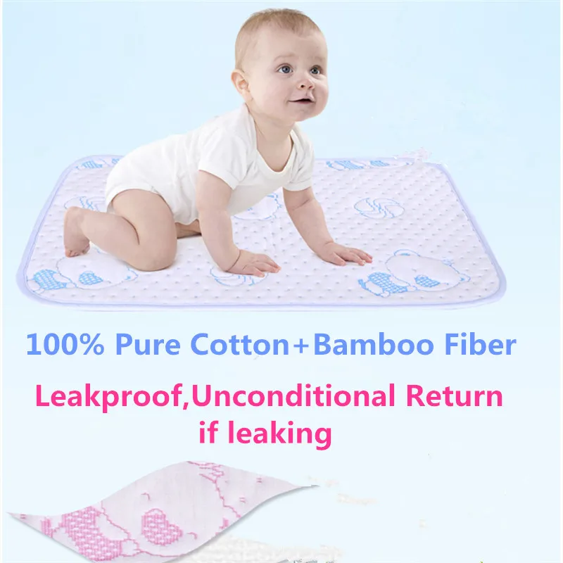 Portable Baby nappy Changing Mat Reusable Washable Breathable Baby diaper Changing Mattress Waterproof Changing Urine pads cover