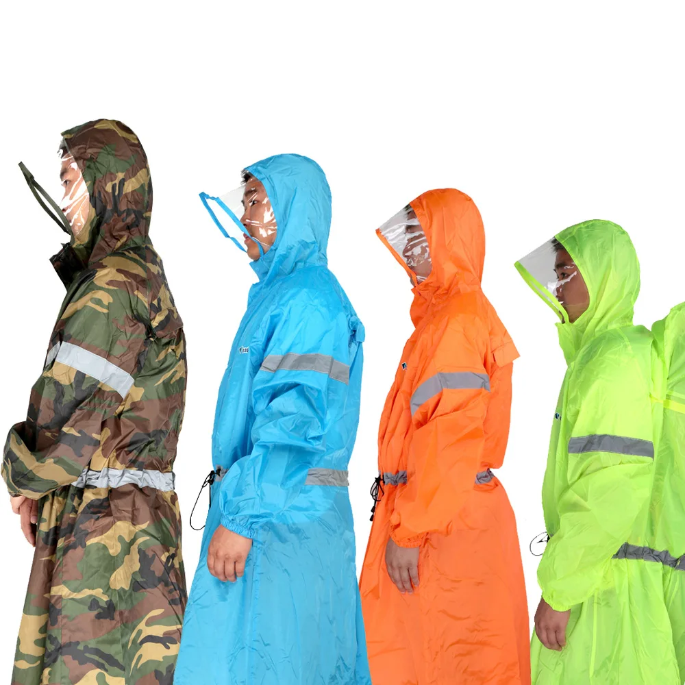 Outdoor climbing raincoat backpack rain cover One-piece rain poncho cape men women hiking camping rainwear