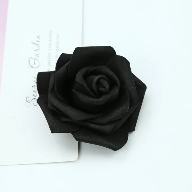 7CM Schaumrosen Blumenwand Heim- und Hochzeitsdekoration Brautaccessoires Ausverkauf Scrapbooking Brosche Handgemachte Kunstblumen – Detail 9