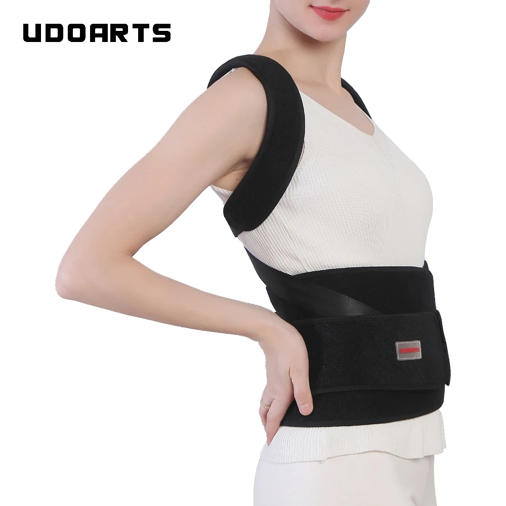 Udoarts Adjustable Back Support Brace With Posture Corrector