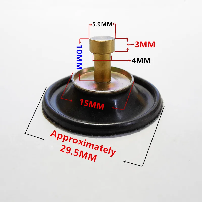 PD24J carburetor GY6-125 ~ 150CC small diaphragm shutoff valve (Coarse-axis) is suitable for four-stroke scooters