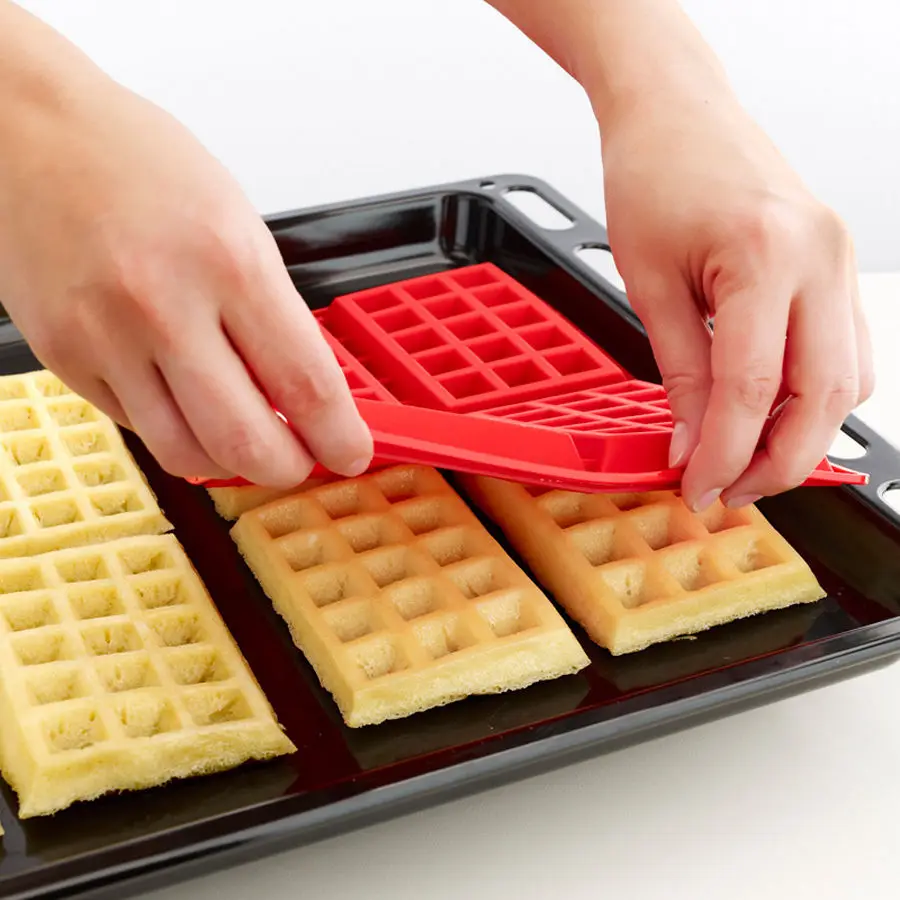 1-2PCS Bundt Waffles Cake Pan Silicone Mold Baking Mould Cake Mold