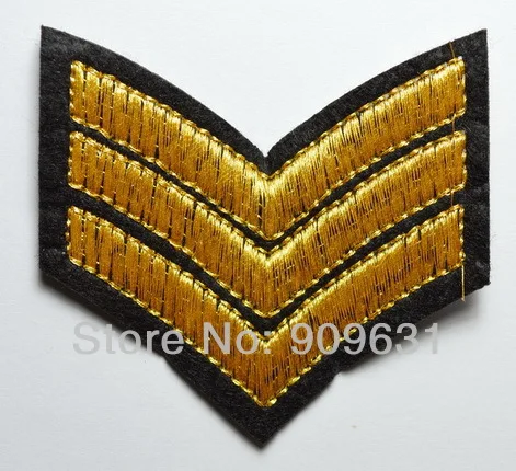 New !  ~ Golden Army military Insignia bike Embroidered Sew On or Iron on patch~ Wholesale DIY accessory ~ Beautiful