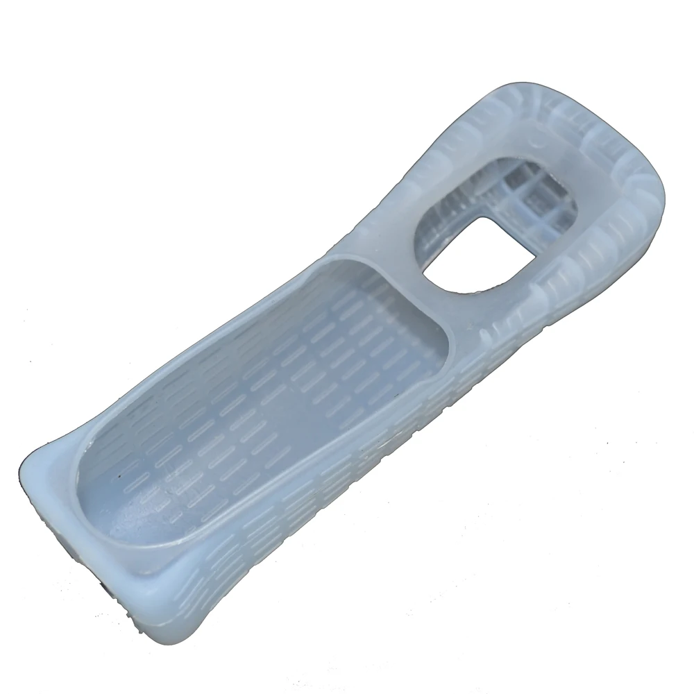 Custodia in gomma siliconica con cinturino da polso per telecomando Wii Guscio in morbida pelle in silicone