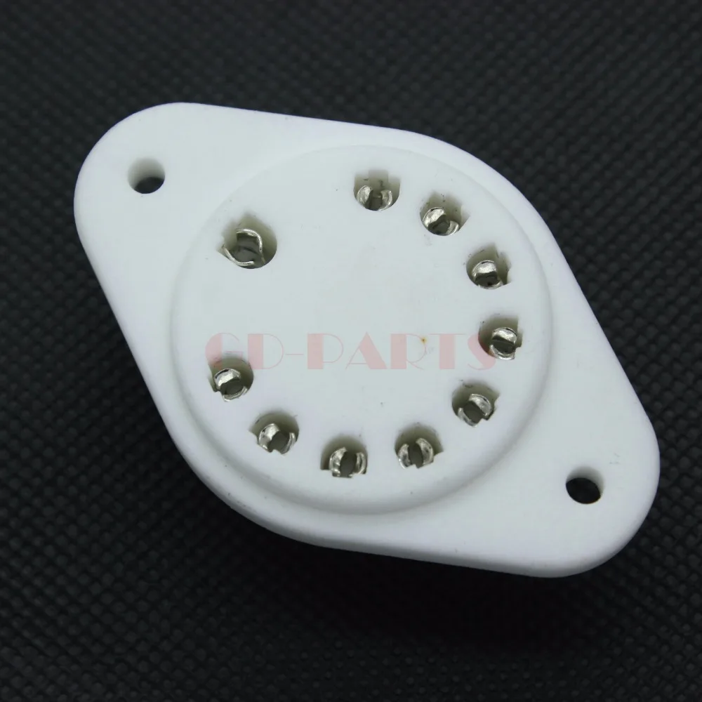 10pin UK B10B Ceramic Vacuum Tube Socket For FL152 EL152 EL153 Vintage Amplifier DIY Chassis Mount