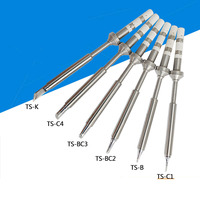 Mini TS100 Soldering Iron tips Soldering Accessory Soldering Tip 105mm For TS100 mini soldering station K KU I D24 BC2 C4