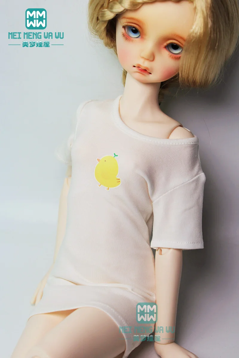 

43-45cm 1/4 BJD doll clothes fashion t-shirt cartoon print casual shirt girl gift