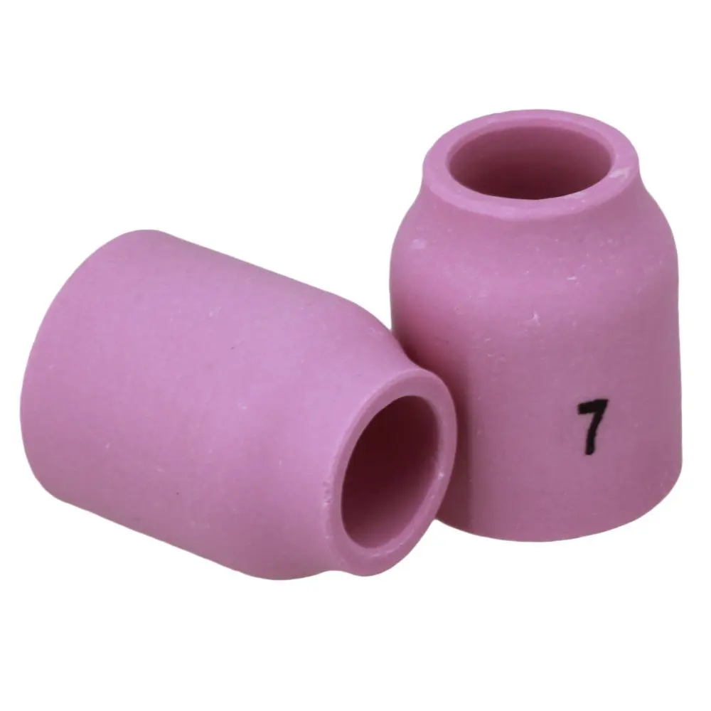 Ceramic 53N61 7# Alumina Shield Cup TIG Welding Torch Nozzle Fits For WP-9 20 24 25 Pack of 10