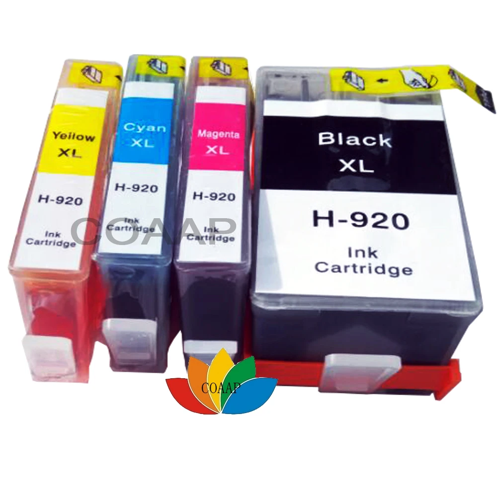 4 Compatible HP 920 XL Officejet Pro 6500a Plus Wireless Ink Cartridge Officejet 6000, 6500, 6500A, 7000,7500 with chip