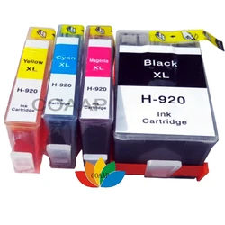 4 Compatible HP 920 XL Officejet Pro 6500a Plus Wireless Ink Cartridge Officejet 6000, 6500, 6500A, 7000,7500 with chip