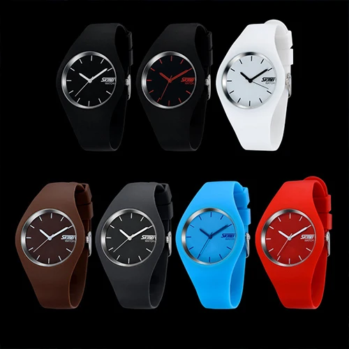 Quartz Sport Watches Men And Women Fashion Casual Quartz-watch Student Silicone Jelly Watch For Girls Boys Relogio Masculino