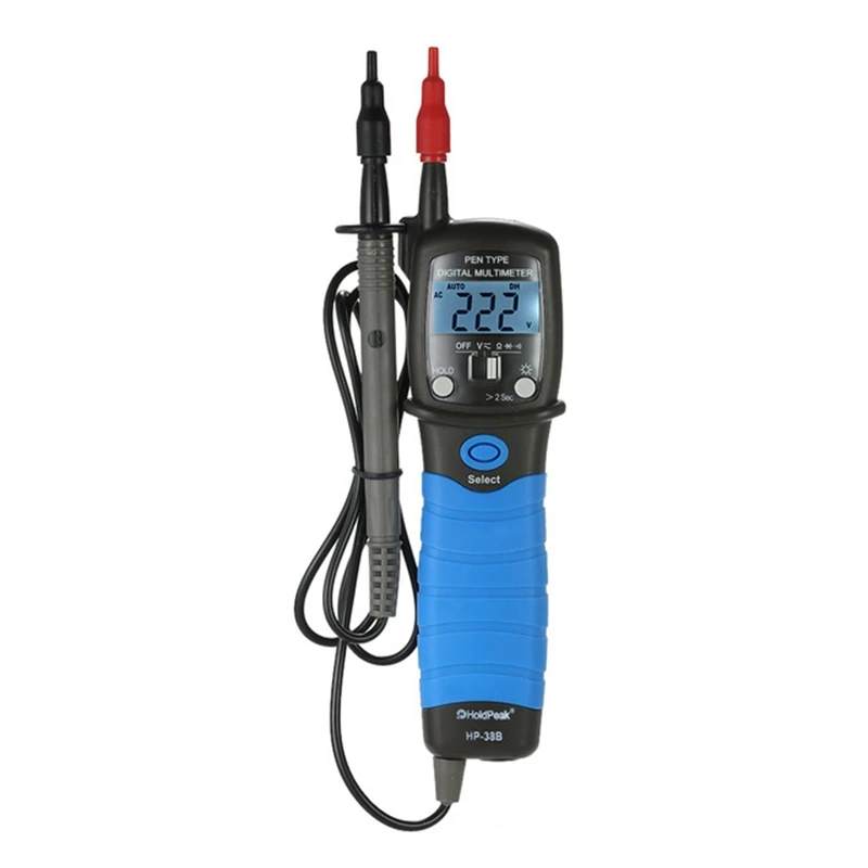 Portable Pen Type Multimeter Digital DC & AC Voltage Resistance Meter LCD Positive Diode Voltage Fall Audible Continuity Tester