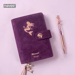 Never Purple Mermaid Sea Planner Loose Leaf Binder Organizer A6 Planner Personal Diary Book Office And School Supplies