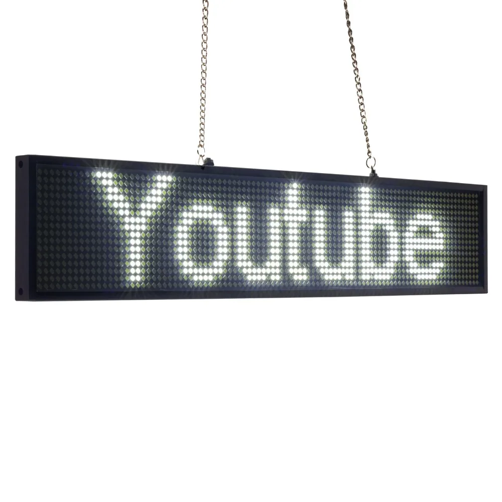 12V 50cm P5 White SMD Car truck Taxi Rear window Scrolling LED Display Board by  wireless Fast Programmable Support Car Charger