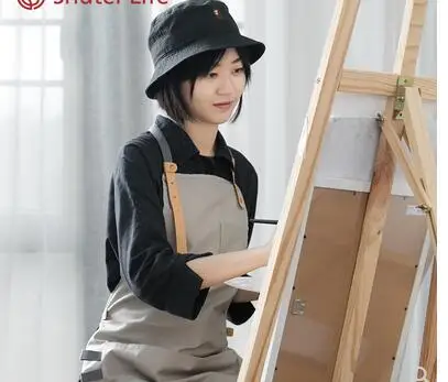 Apron denim fashion cafe tea shop Chinese food waiter men and women hairdressing overalls painting