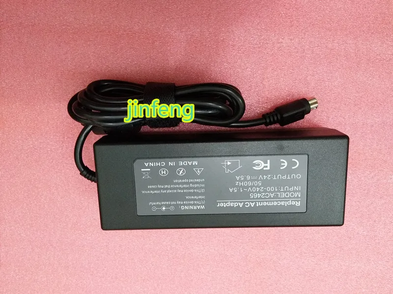 100% NEWFREE SHIPPING 24V 6A 12V 3A 4 pin AC/DC Adapter Charger For Protron Flat PLTV32 LCD HDTV