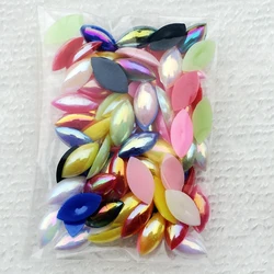 DIY 10 colour 160pcs/lot 6*12mm AB Resin Flat-back Horses rhinestone Clothing/shoes/package accessories D43