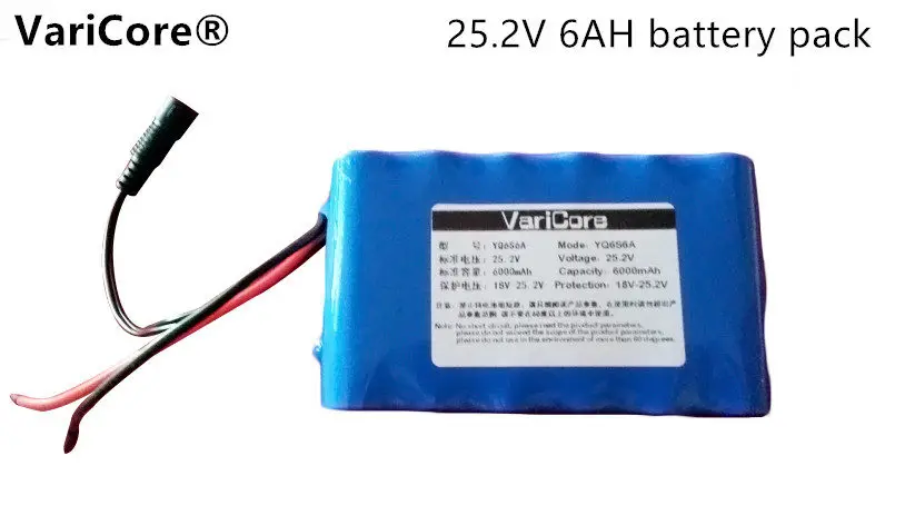 24 V  6ah 6S3P 18650 Battery 25.2 V lithium battery electric car battery / moped 420 high-capacity