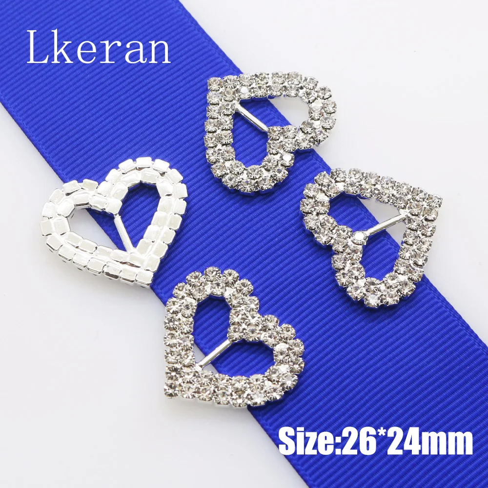 preferential wholesale 10pcs/pack  rectangle 25*27mm slide buckles/DIY hair accessory/Wedding Initiation Ribbon Crystal Decorati