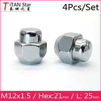 4Pcs M12x1.5 1.5 OEM OE Stock Factory Wheels Rims Hex 21mm Lug NUTS For Mazda 3 6  Atenza Axela CX-5 CX-4  RX-8  112125-07