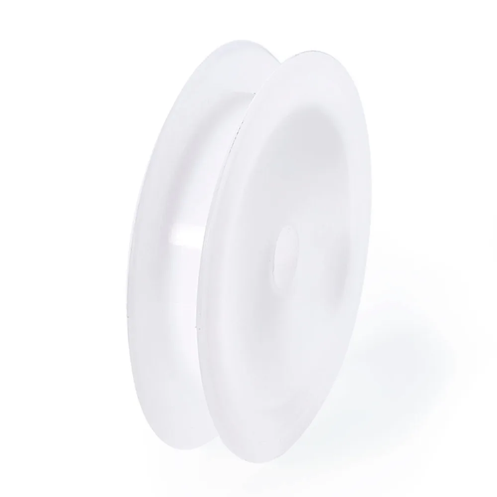 50pcs 67~69x14mm White Plastic Empty Spools Thread Bobbins for Wire Cord Ends Sewing String Tools Sets Hole: 10.5mm