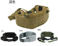 600D Nylon Molle Tactical Belt Cummerbund Military Police Security Belts Lumbar Waist Support Outdoor Hunting Training Belt