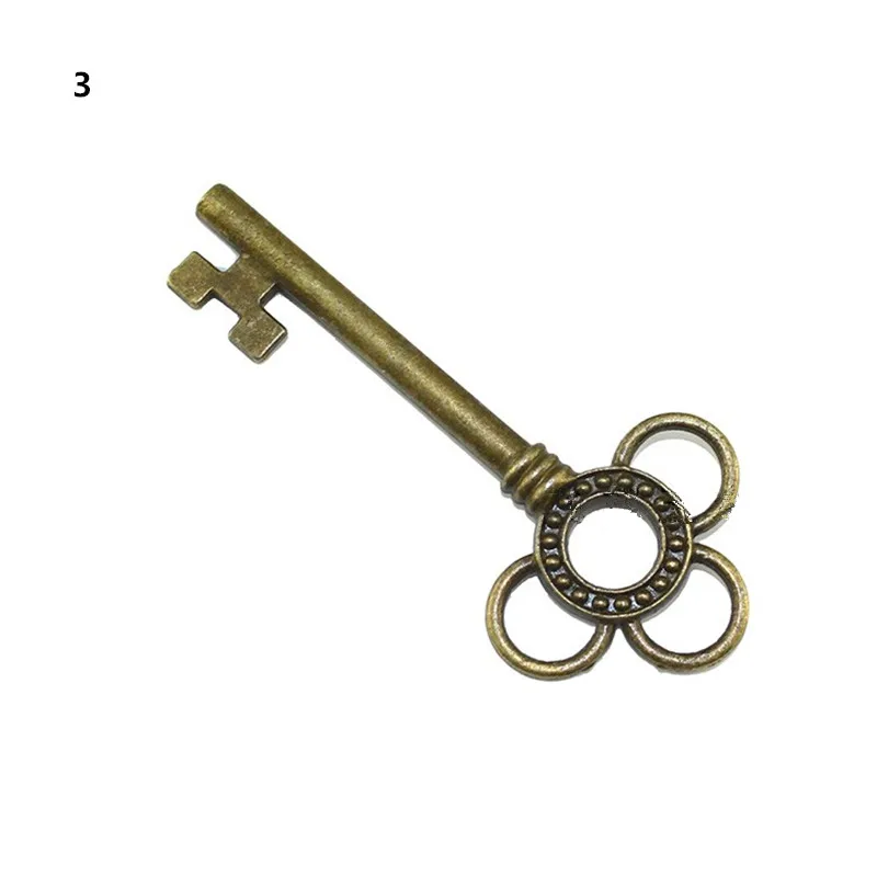 Pernos de puerta de aleación Vintage, accesorios de Hardware de llave de estilo chino antiguo de alta calidad europeo, cerradura de llave de puerta de madera, 10 piezas