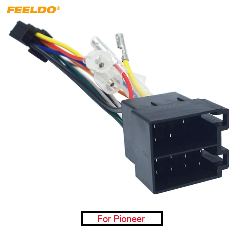 

10Pcs Car Stereo Radio ISO 16-Pin PI100 Wire Harness Adapter For Pioneer 2003-on For Volkswagen Wire Connector Into Car Cable