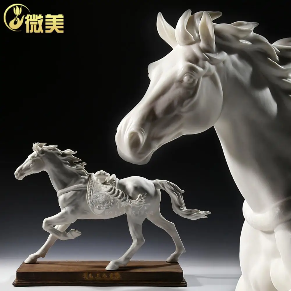 Dehua ceramic ornaments crafts decoration such as a horse in Trinidad will immediately made his mark