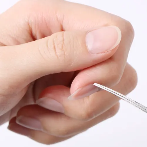 Imagen 2 del producto Digheath-Tijeras de cabeza curvada para cejas, pinzas para cutículas de uñas, recortador de maquillaje, removedor de piel muerta, herramienta de manicura para cejas