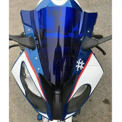 Motorcycle Double Bubble Windshield WindScreen Screen For 2015 2016 2017 2018 BMW S1000RR S 1000 RR 1000RR Black Iridium Smoke