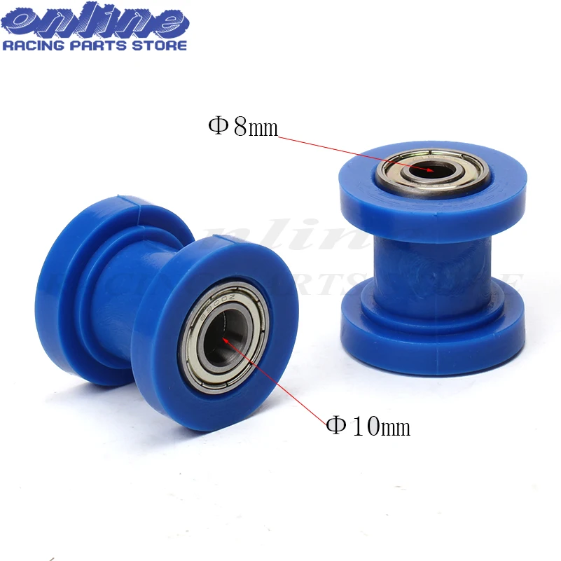 Motorcycle motorbike 8mm or 10mm Chain Roller Tensioner Pulley wheel guide For Kayo BSE SSR SDG Thumpstar Pit Pro Pit Dirt Bike