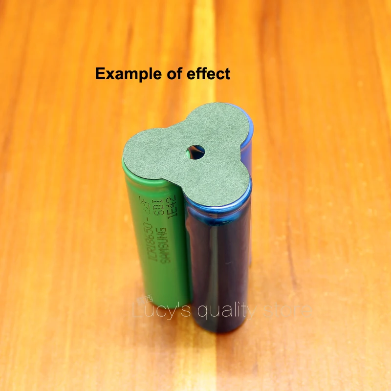 100 шт./лот 18650 литиевая батарея в упаковке, изоляционная прокладка, полые лицевые прокладки, 3 угла, ячменная бумага, изоляционная прокладка Meson