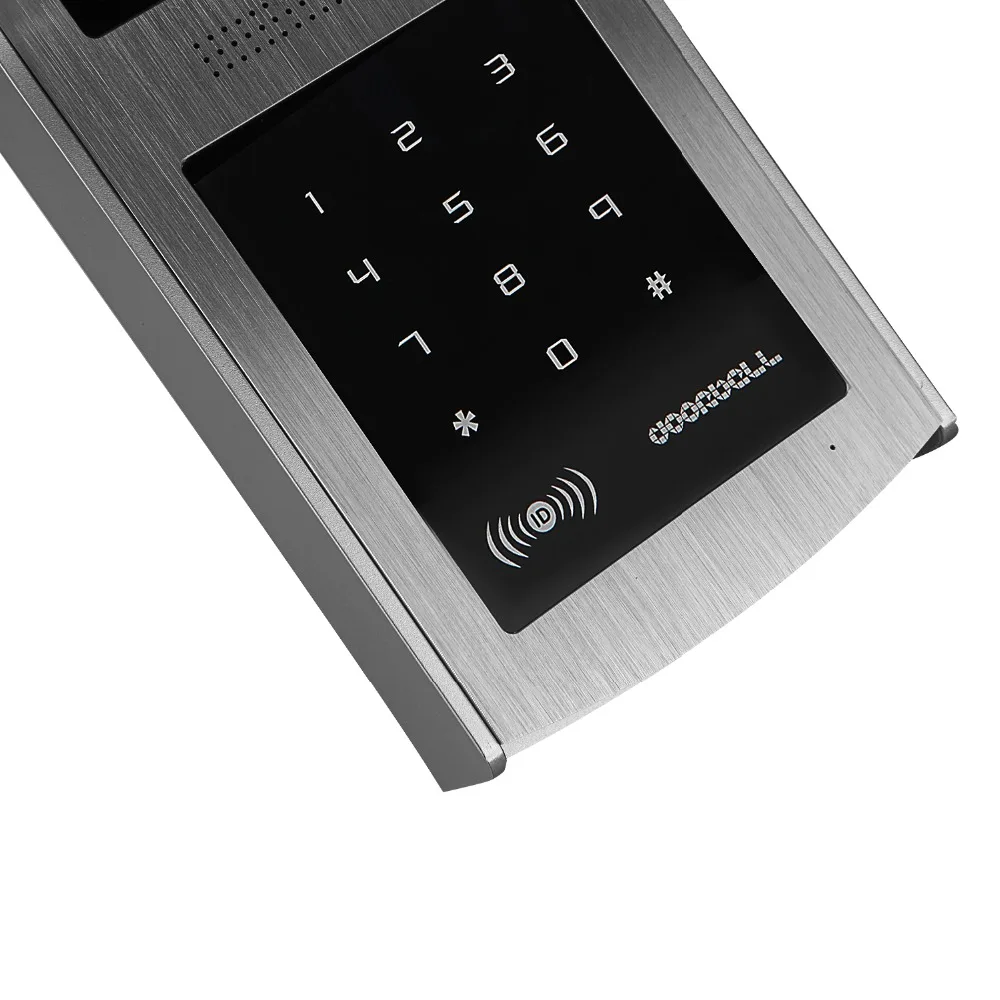 1pcs IR RFID Code Keypad Camera For 4 Wire Cable Video Door Phone Doorbell Video Intercom Entry System