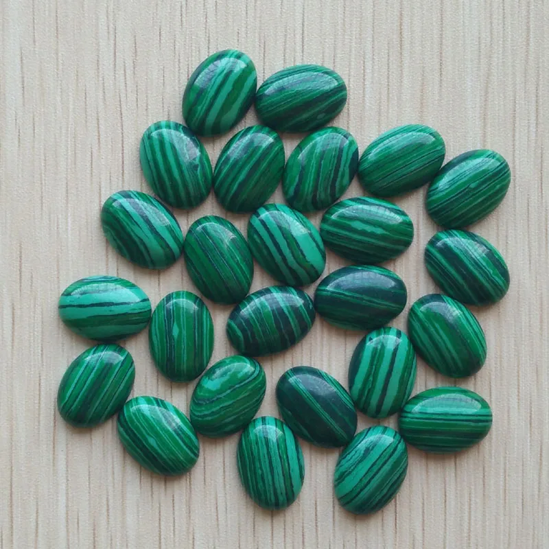 

Fashion high quality Malachite Oval CAB CABOCHON 13x18mm beads for jewelry accessories making wholesale 50pcs/lot free