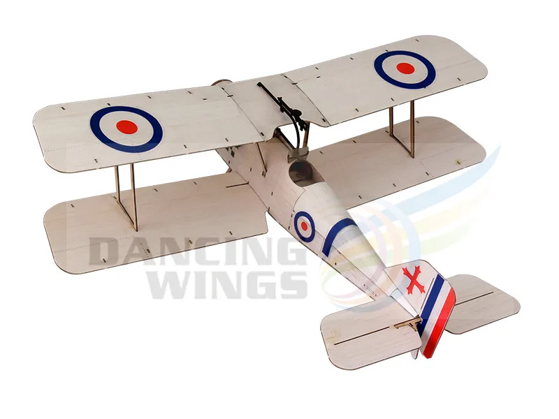 Free shipping RC Airplane Ultra-micro Balsawood Aircraft Light Laser-cut Airplane SE5A Aeromodelling Kit K4