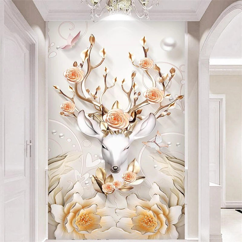 wellyu  papel de parede para quarto Custom wallpaper Modern simplicity of the Nordic reliefs  papel de parede 3d   wall paper