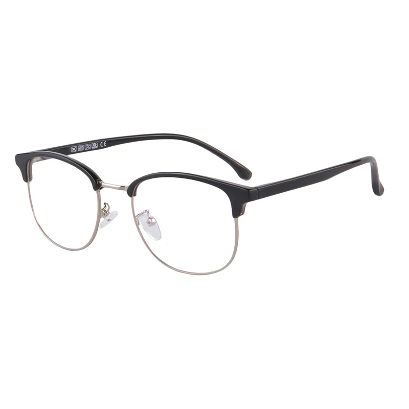 SHINU Golden frame with black eyebrows TR material with Metal anti blue ray Customized Prescription Eyewear Progressive glasses