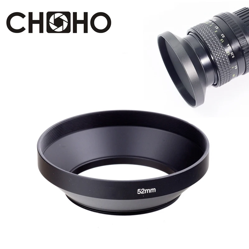 Osłona obiektywu aparatu metalowy szeroki kąt 49mm 52mm 58mm 55mm 62mm 67mm 72mm 77mm 82mm wkręcany Lente Protect dla Canon Nikon Sony Leica