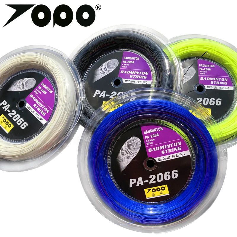 Free shipping 2 reels  200m 0.66mm TOPO PA-2066 Badminton String/badminton racket string