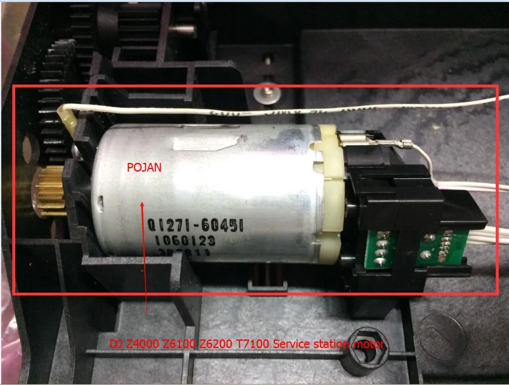 

MOTOR FOR Q6651-60284 CQ109-67021 Q1273-60255 Designjet Z4000 Z4500 Z6100 Z6200 T7100 T7200 PS Service Station Assembly Motor