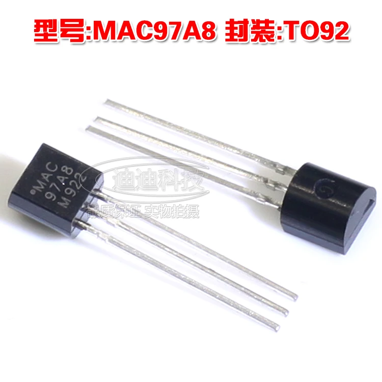 New MAC97A8 TO-92 Triac Transistor Output 600V 0.6A 97A8 to92