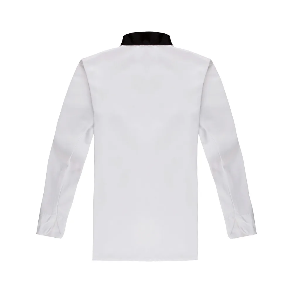 Fashionable Unisex Double-breasted Chef's Uniform, Long sleeve Chef Jackets Chef Kitchen Work Wear Chef service  Gilt buttons