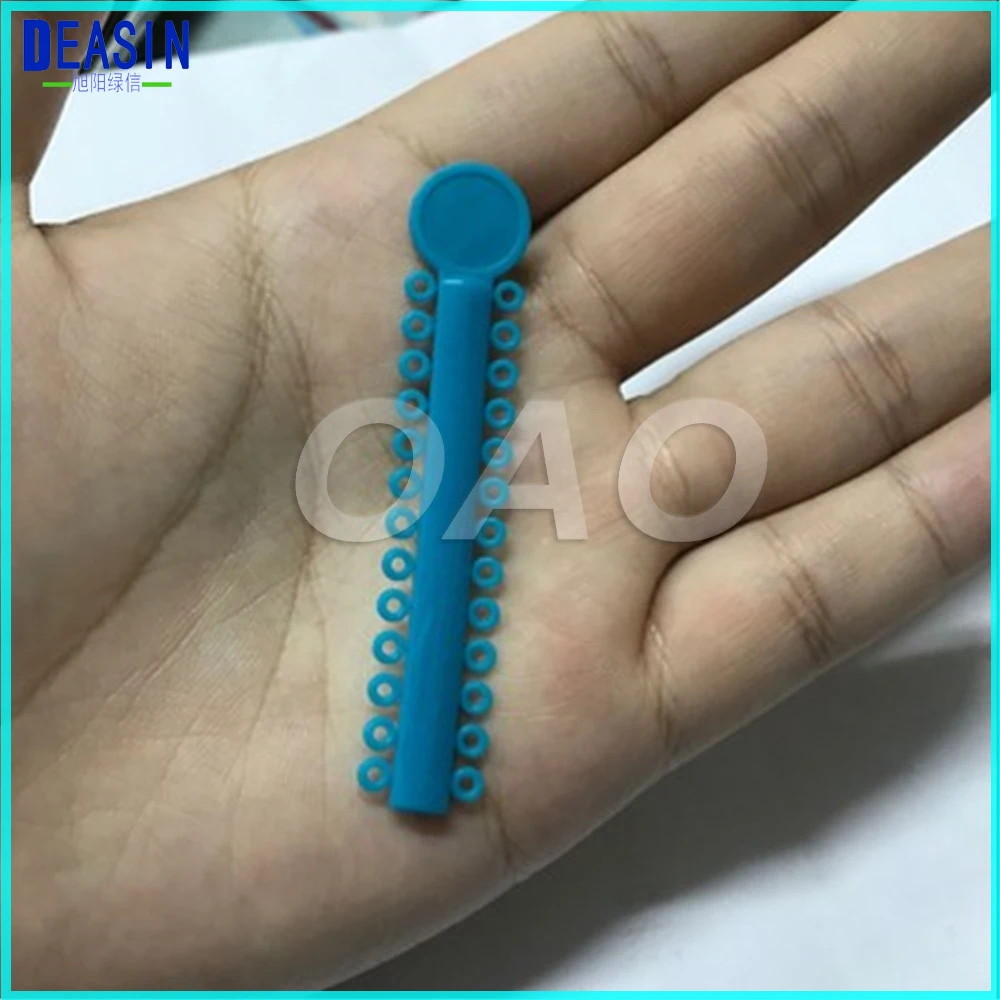 2 Pack(80pcs) Dental Orthodontic Materials Transparent Color Ligature Ties Rubber Band Elastic Dentist Products