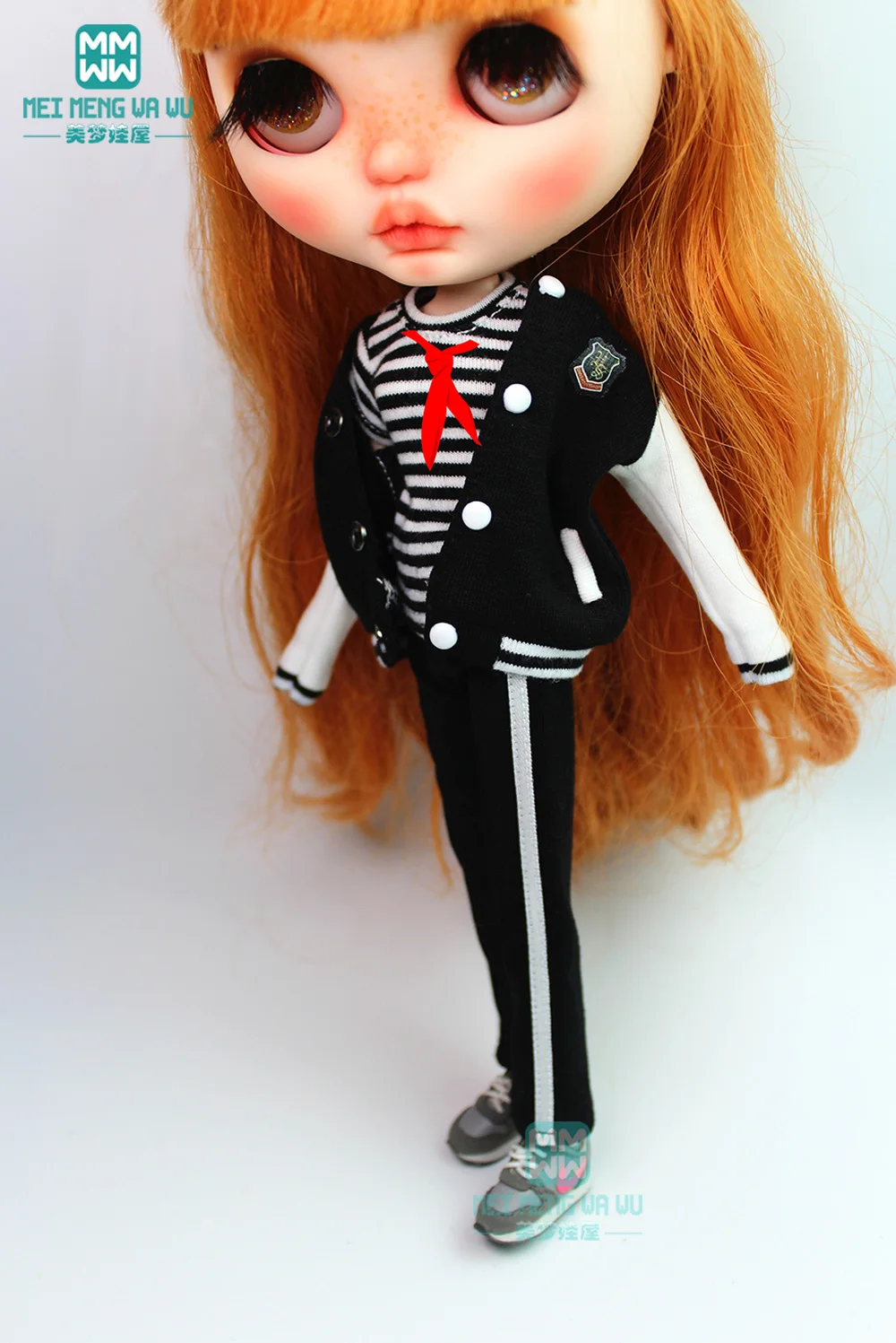 

2019 NEW Blyth doll clothes fashion Black sportswear, casual pants for Blyth Azone 1/6 doll accessories