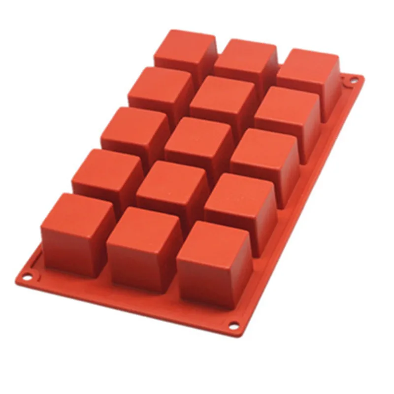 

Silicone Mold for Baking ,Soap Making, Non-stick, Rubik's Cube Cake Mold, Dessert Decorators, 4cm, 15 Cavity, 1Pc