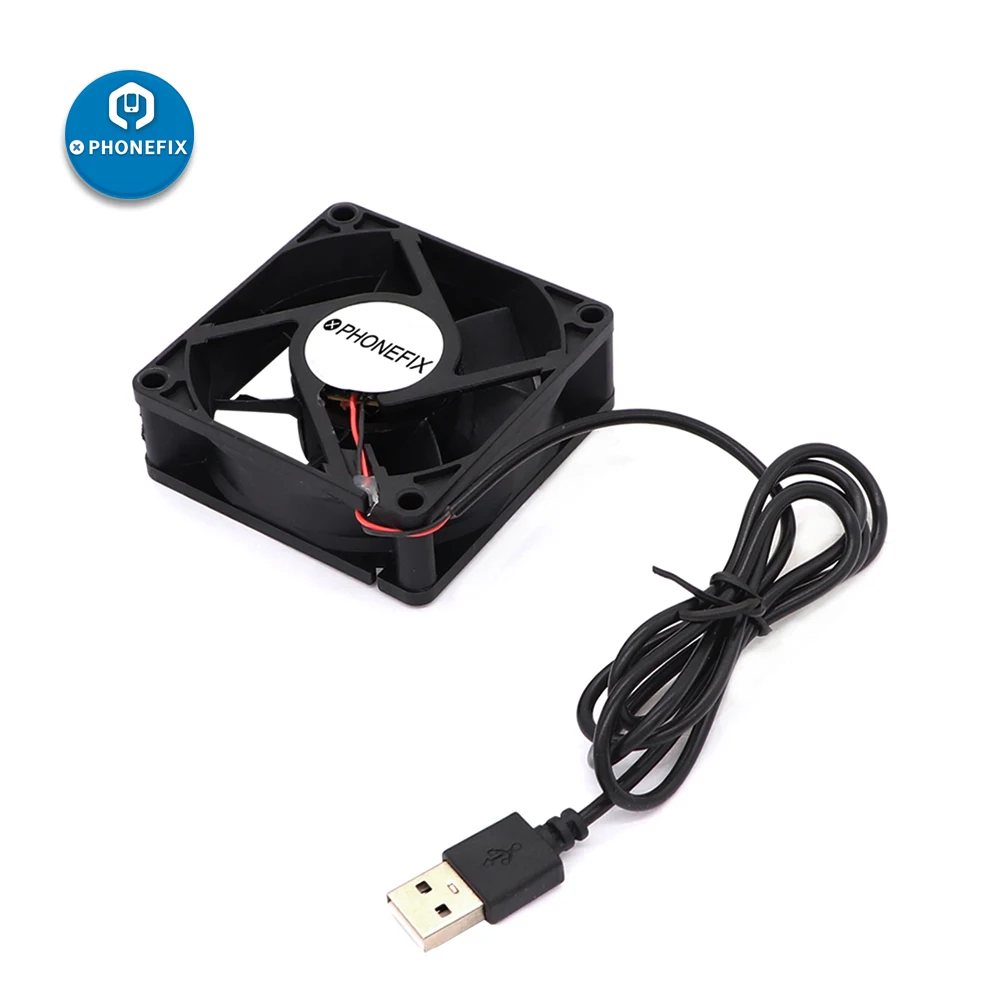 PHONEFIX Nguồn 5V USB Mini Hàn Khói Mini Quạt Lọc Không Khí Cho Loại Bỏ Hàn Khói Di Động sửa Chữa Điện Thoại
