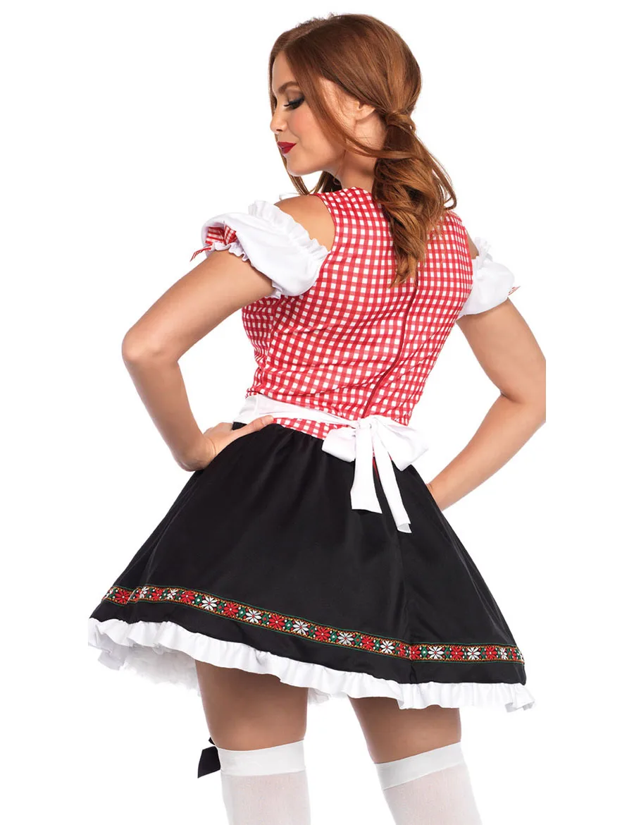 Frauen Traditionellen Deutsch Bayerischen Bier Mädchen Kostüm Sexy Oktoberfest Festival Karneval Party Phantasie Kleid