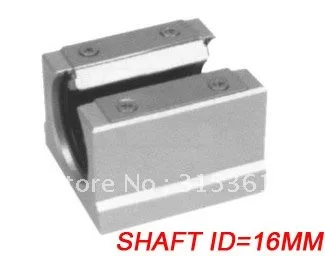 Free Shipping 10PCS/Lot SBR16UU CNC Linear Ball Bearing Support Unit Pillow Blocks  With Platen 16mm SBR Series